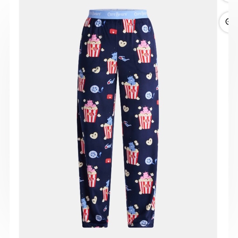 Women’s Care Bear Movie Time Print Pajama Pants. Size XL